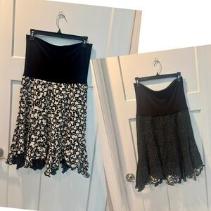cabi Reversible Skirt, #466, Polka Dots and Bows, M, EUC